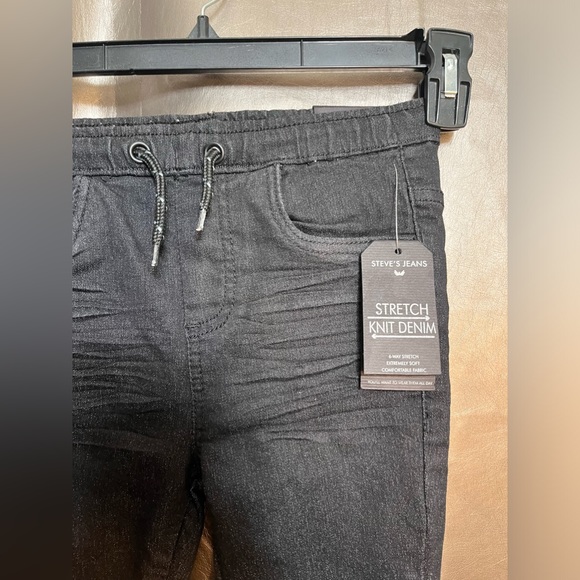 Kids Size 4 Steve’s Jeans Blackwash NWT Unisex - Picture 2 of 4